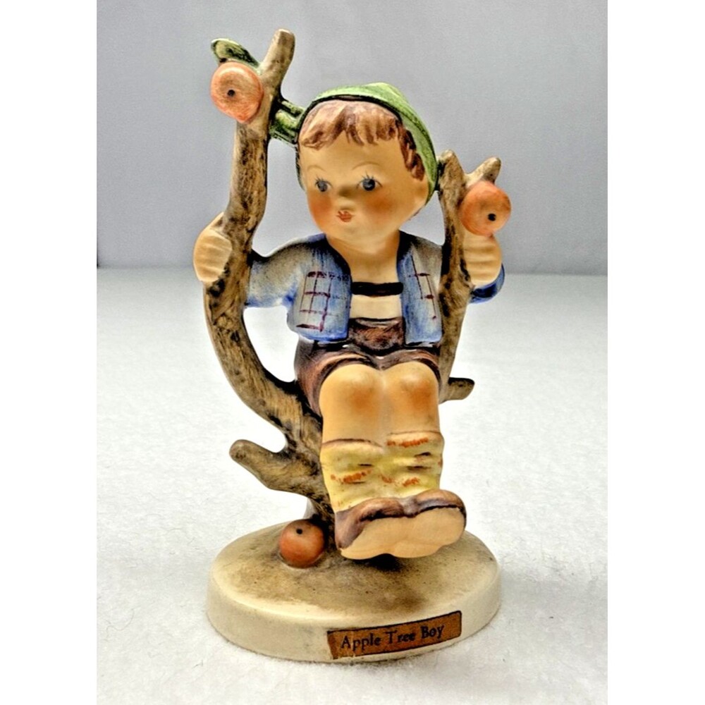 Hummel Goebel Apple Tree Boy 142 3/0 TMK3 4.25" Figurine W Germany 1960-72